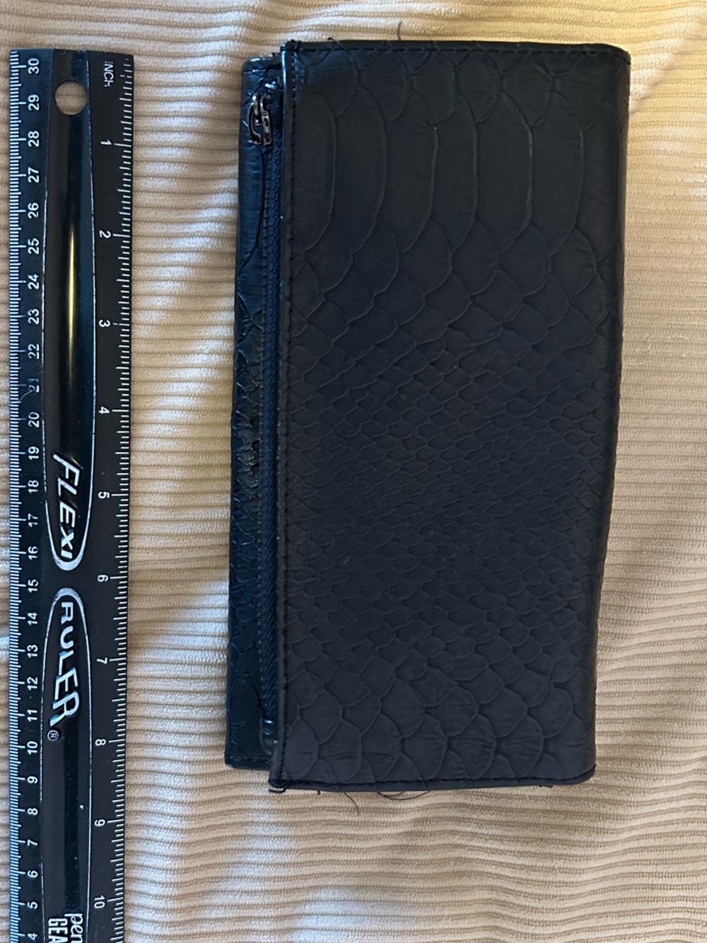 Target Black Faux Snake-Embossed Wallet